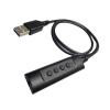 USB Sound Card Virtual Channel for Headphone Laptops Gamings Strong Compatibility Plugs and Use Not Need view 1
