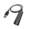 USB Sound Card Virtual Channel for Headphone Laptops Gamings Strong Compatibility Plugs and Use Not Need view 4