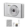 Andoer 1080P Digital Camera Digital Video Camera 50MP Photo Dual Lens 2.4 Inch Screen 8X Digital Zoom Built-in Flash Battery with 32GB TF Card Birthday Festival Gift for Kids Students Teenagers view 2