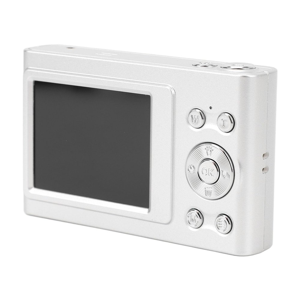 4K Digital Camera, 48MP Auto Focus Vlogging Camera, Compact Kids Camera, 16X Digital Zoom Camera, Portable Point and Shoot Digital Cameras for Photography Travel Vlogging, Silver