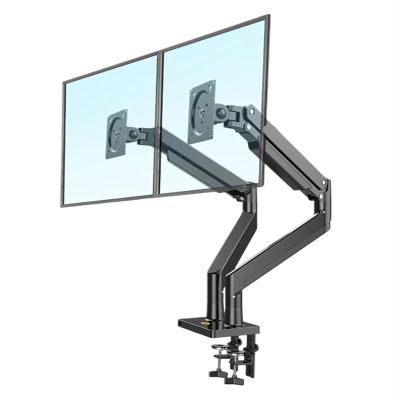 AVXANKTG Aluminum Alloy 22"-32" Dual LCD LED Monitor Mounting Gas Spring Arm G32 Full Motion Monitor Stand Support Load 3-15kg Each