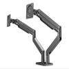 AVXANKTG Aluminum Alloy 22"-32" Dual LCD LED Monitor Mounting Gas Spring Arm G32 Full Motion Monitor Stand Support Load 3-15kg Each view 3