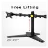 AVXANKTG Desktop 10"-30" Dual Monitor Stand Mounting Arm Full Motion LED LCD Computer Monitor Stand Max Load 10kg per Head D2D view 3