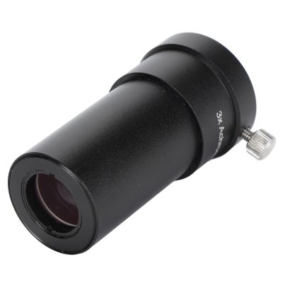 3X Barlow Lens, HD Optical Glass, Aluminum Alloy Telescope Accessories, with Eyepiece Cover, for 1.25 Inch Threads