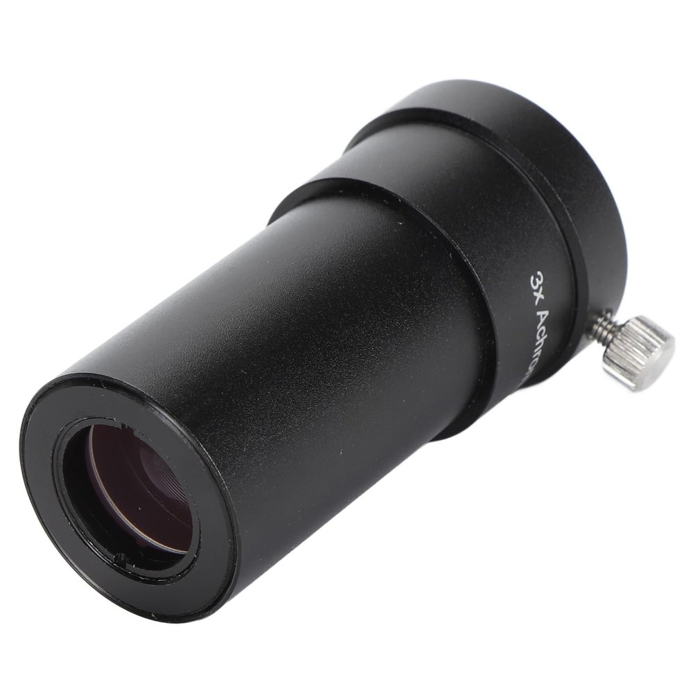 3X Barlow Lens, HD Optical Glass, Aluminum Alloy Telescope Accessories, with Eyepiece Cover, for 1.25 Inch Threads