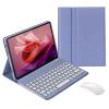QYiiD Keyboard Case with Mouse for Lenovo Tab P11 2nd Gen11.5 (TB350FU / TB350XU) 2023, Cute Round Key Detachable Wireless Keyboard & & PU Folio Stand Cover Case for Lenovo Tab P11 2nd Gen, Purple view 1