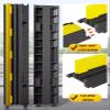 Cable Protector Ramp 2-Channel Cable Ramp with Flipped Top Cover, Used for Gardens, Garages, and Concealed Slope Protection Covers with Hoses(39.37x9.84x1.96) view 4