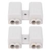 NDNCZDHC 2Pcs High-Power Main Splitter 2Position Wire Splitter TShape 1-6mm Wiring Connector 400V 60A Wire Terminal Block view 3