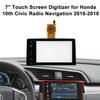 7" for Radio Navigation 39710-TBA-305 39710-TBA-A11 39710-TBA-A21 Touch Screen Glass Digitizer Replacement for Honda Civic 10th 2016-2019 view 2