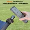 A2C Stroller Phone Holder Compatible with MagSafe - Magnetic Stroller Mount with Adjustable Strap - One-Hand Operation - Fit for Belly Bars, Hand Bars & Shopping Carts - Essential Stroller Accessory view 3