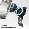 A2C Stroller Phone Holder Compatible with MagSafe - Magnetic Stroller Mount with Adjustable Strap - One-Hand Operation - Fit for Belly Bars, Hand Bars & Shopping Carts - Essential Stroller Accessory view 4