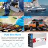 8000W Camping Power Inverter with LCD Display & Dual Sockets, DC 12V 24V 48V 60V to AC 110V 220V Voltage Converter for Home/RV/Truck/Car,48V to 220V view 2