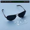 Acefrog 4 Pairs Upgraded Teardrop Air Bag Cushion Silicone Nose Pads for Oakley Tincup OX3184 OX5099 OX5094, Wingfold, Conductor Eyeglass Sunglass, Screw-in Nose Piece Replacement, Anti-Slip, Clear view 4