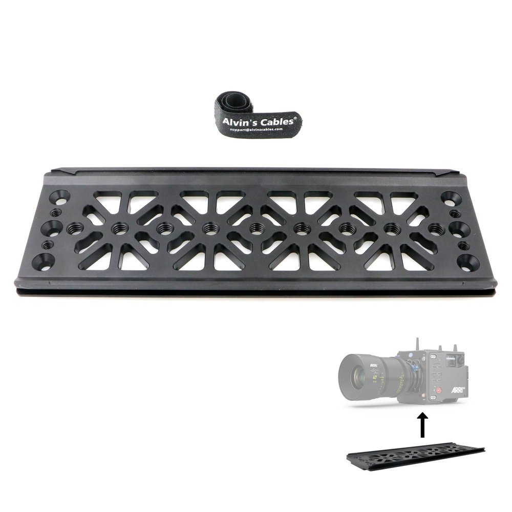 Alvins Alexa 35 Base Plate Bottom Cheese Plate Light Weight Safety Dovetail Plate for ARRI Trinity| DJI Ronin 2| Steadicam M2 with 3/8"-16 Threaded