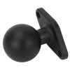 Keenso 1.5in Ball Mount Base, 1.5in Ball Mount Base Anodized Aluminum Alloy Round Plate with C Size Double Socket Arm for view 2