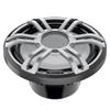 HERTZ HMS 10 S4-LD-G.1-10" 4-Ohm Marine Subwoofer with RGB LEDs, Gray Sport Grille view 2