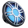 HERTZ HMS 10 S2-LD-G.1-10" 2-Ohm Marine Subwoofer with RGB LEDs, Gray Sport Grille view 1