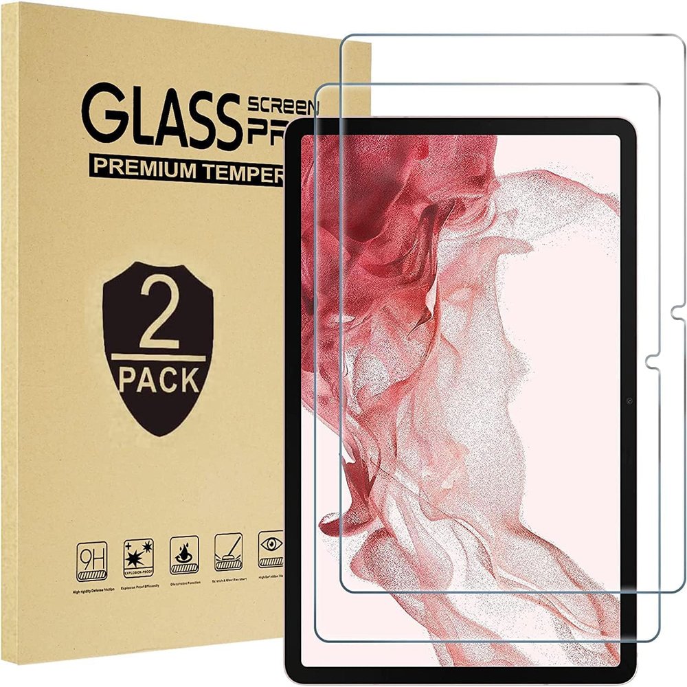 [2 Pack] Screen Protector For Galaxy Tab S11/S10 Lite/S10 FE 2025/S9/S8/S7 10.9-11 Inch, Tempered Glass Film Guard Compatible For Samsung TabletS9 FE 2023/2022/2020 Released Anti-Scratch 9H Hardness Bubble-free Clear
