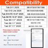 [2 Pack] Screen Protector For Galaxy Tab S11/S10 Lite/S10 FE 2025/S9/S8/S7 10.9-11 Inch, Tempered Glass Film Guard Compatible For Samsung TabletS9 FE 2023/2022/2020 Released Anti-Scratch 9H Hardness Bubble-free Clear view 2