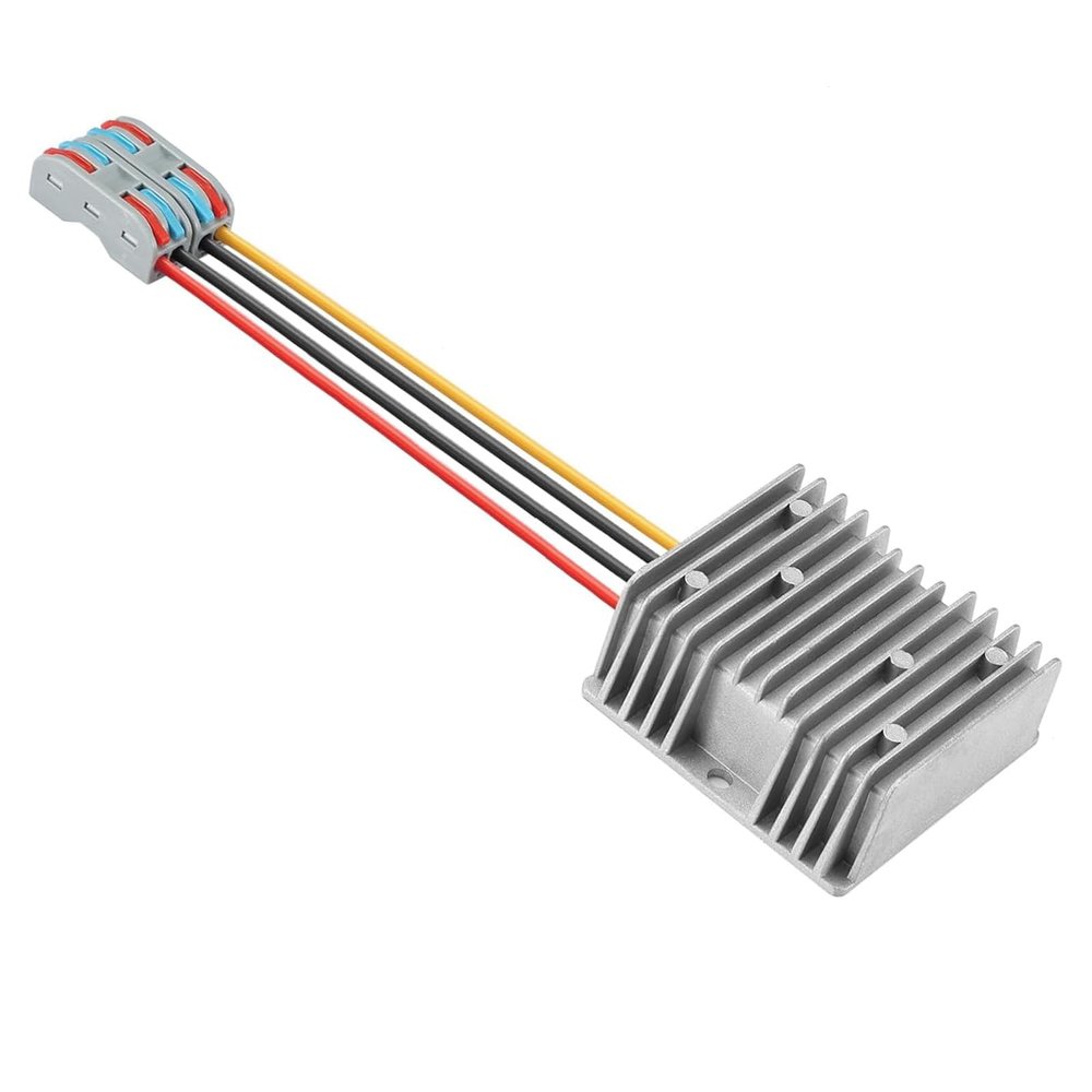 YUNKOZAND DC 24V Step Down to 12V 30A 360W DC Converter is Suitable for Waterproof Voltage Reduction Devices on Golf carts and forklifts.(24V-12V30A)