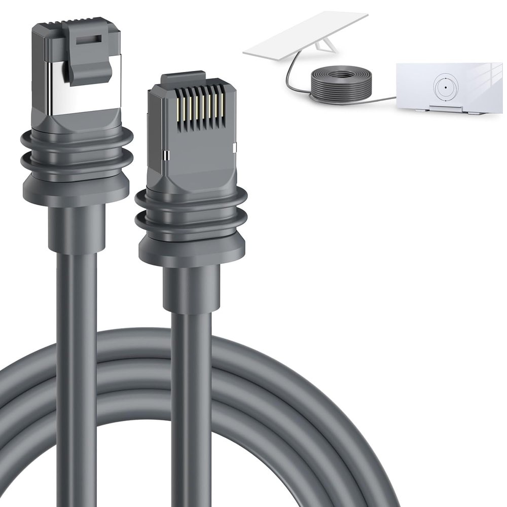 Zunate Cale Kit for Rectangular Satellite V3 with 2 Protectors, 2000Mbps Outdoor Gen 3 Accessories, 30FT 9.5m