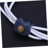 DOITOOL 2pcs Leather Cord Keeper Cable Storage Organizer Wire Holder for Earphone Snap Wire Management view 4