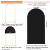 7.2 FT Arch Backdrop Cover, Spandex Wedding Black Arch Cover Stretchy Backdrop for Chiara Stand Baby Shower Birthday Balloon Decor 7.2FT Black view 3