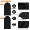 7.2 FT Arch Backdrop Cover, Spandex Wedding Black Arch Cover Stretchy Backdrop for Chiara Stand Baby Shower Birthday Balloon Decor 7.2FT Black view 4