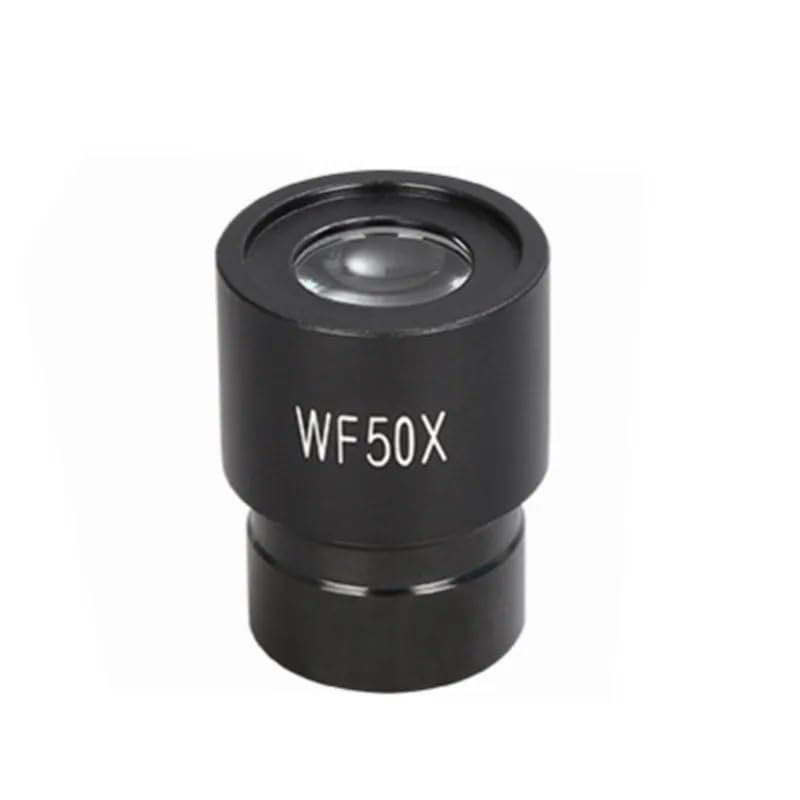 MINZIHAO 2X 3X 10X 16X 20X 25X 30X 50X Wide Field Microscope Eyepiece with 23.2mm Mounting Size for Biological Microscope(50X), MINZIHAO6666