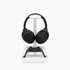 Raico Headphone Stand with Catchall Tray Base Premium Showpiece Headset Holder with Storage Solid Wood (Matte White) view 2