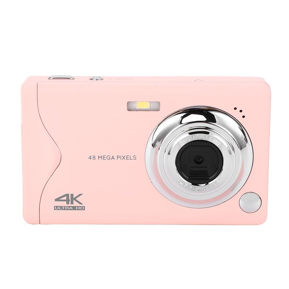 4K 48MP Digital Camera 16x Digital Zoom Compact Camera 4K Video Recording 3 Inch Full Display Screen Auto Focus Camera Ideal for Travel & Selfies