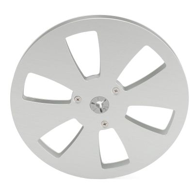 1/4,7 Inch Aluminum Alloy Sound Tape Empty Reel, 6 Hole Open Reel with Stainless Steel Screws, Universal for Reel Recording Tape