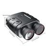 GOCAPTAIN 1080P Night Vision Goggles with 984ft Range, 7 Level Infrared Technology, 2.4" Screen, 5X Zoom, Photo and Video Capture view 2