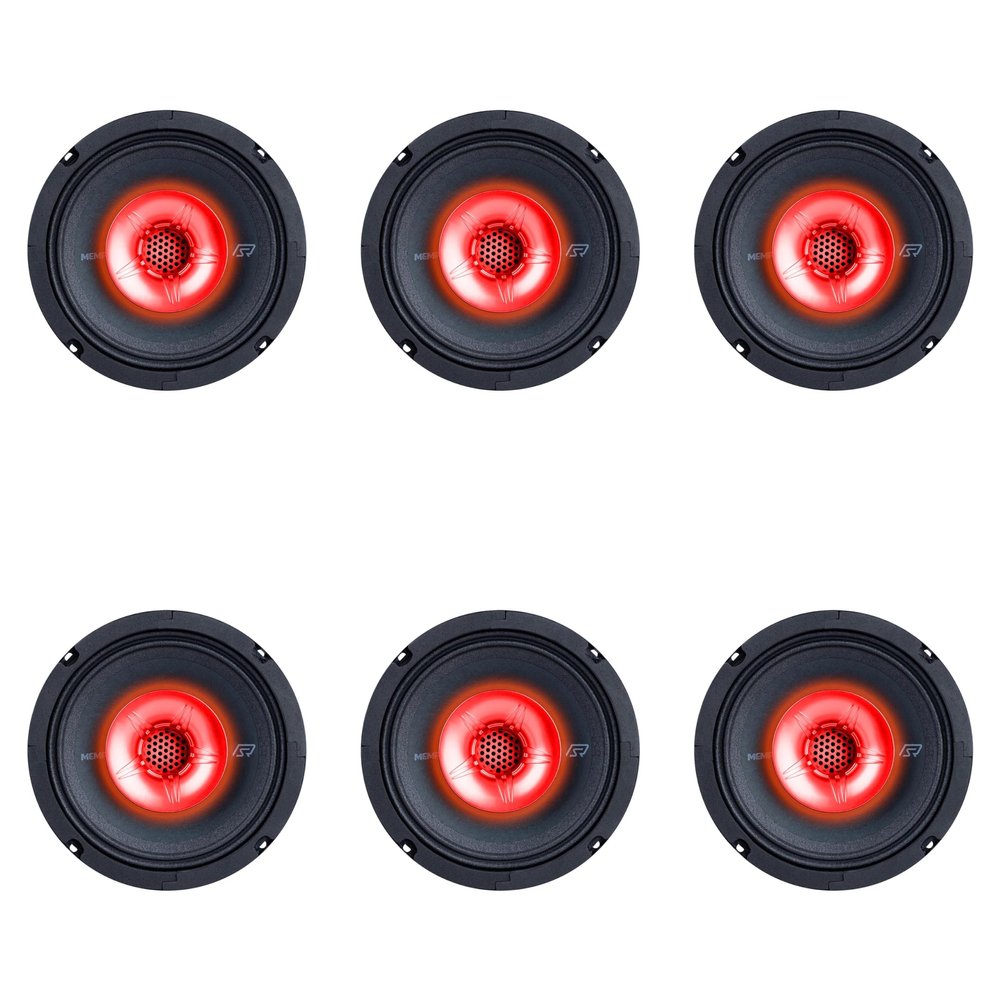 Memphis Audio SRXP62WTV2 3 Pair SRX Pro 6.5" 125w 4ohm 2 Way Coaxial Speakers