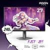 AOC Agon PRO AG276QZD2 27" QD-OLED Gaming Monitor QHD 2560x1440, 240Hz 0.03ms, HDR 400, HDMI 2.0 x2, Display Port x2, Built in Speakers, G-Sync Compatible, Console Gaming Ready, 3-Year Zero-Bright-Dot view 2