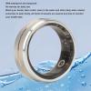 FOSA Smart Ring, IP68 Health Tracking Wearable, Recharge Ceramic Ring Universal, APP Remote Control Photo Function. Silver (No. 9) view 3