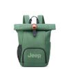 Jeep JS016D Rolltop Laptop Travel Backpack, Green view 4