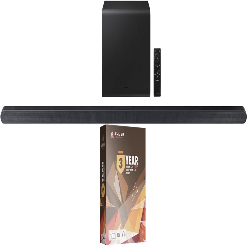 Samsung HW-S800D 3.1.2 Ch Soundbar and Subwoofer with Wireless Dolby Atmos and 3 Year Amber Protection Plan (2024)