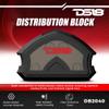 DS18 Speaker Cable for Audio Applications 12-GA Ultra Flex Wire Red and Black 100FT + 6X Distribution Block 2X 0-GA in 4X 0-GA Out - Nickel Plated - Power Ground Distribution Block view 2
