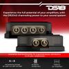 DS18 Speaker Cable for Audio Applications 12-GA Ultra Flex Wire Red and Black 100FT + 6X Distribution Block 2X 0-GA in 4X 0-GA Out - Nickel Plated - Power Ground Distribution Block view 3