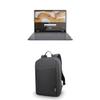 Bundle of Lenovo IdeaPad Flex 3i Chromebook Laptop, 15.6 FHD, Intel Pentium N6000, 8GB RAM, 128GB SSD, 1080p, Touchscreen, Abyss Blue + Lenovo Laptop Backpack B210, 15.6-Inch Laptop/Tablet, Black