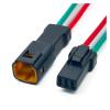 DLAHPJPT Automotive Electrical connectors 2 3 4 6 8 Pin JST Motorcycle Miniature Small Current W/a*t*e*r-p*r/o*o/f Connector Car Rearview Mirror Harness Black Special(3P Wire Harness,1 Pc) view 1