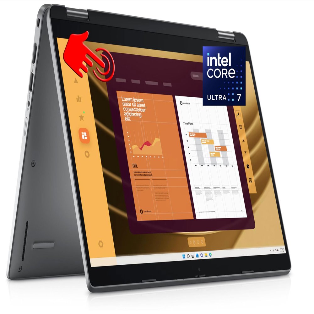 Dell Latitude 5340 2-in-1 Pro Laptop - 13.3" Multi-Touch Display - 5.2 GHz Intel Core I7-1365U 10-Core - 256GB SSD - 32GB - W11P-WLAN/WWAN (5G)