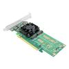 Generic PCI Express x16 to Quad M.2 NVMe SSD Switch Adapter 4*NVMe SSD for 2242,2260,2280mm, 8747-8I-M.2 view 2