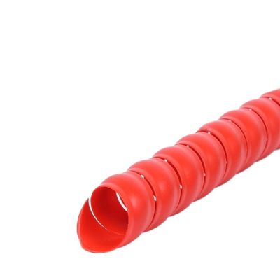 ELLANA Spiral Protector 2 Meters 5 Meters Spiral Wires Organizer Casing 8mm to 22mm Spiral Line Protective Computer Cable Flexible Hydraulic Hose Sleeve Wraps Cable(Red,14mm 2 Meter)
