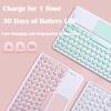 QYiiD Touchpad Keyboard Case for Xiaomi Redmi Pro 12.1" 2024, Folio Keyboard Case Cover with Cute Round Key Wireless Detachable TouchPad Keyboard & Mouse, Blue view 3