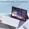 QYiiD Touchpad Keyboard Case for Xiaomi Redmi Pro 12.1" 2024, Folio Keyboard Case Cover with Cute Round Key Wireless Detachable TouchPad Keyboard & Mouse, Blue view 4