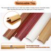 RENLXFI Cable Covers for Hard Wood Floor/Wall, Waterproof PVC Lamp Computer TVs Wire Protector Half Round, Self Adhesive Antique Cord Hider Concealer - Kitchen/Bedroom/Home(13 Cables) view 4