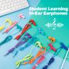 MENGLALA Earbud Bulk Kids Headphone for Classroom School 200 Pack,Wholesale Classroom Students Wired Earphones with 3.5 mm Jack for Computers Chromebook Laptop PC (Mixed Colors) view 4