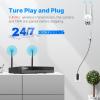5mp, Two-Way Audio, 360 Tracking Monitoring Camera Wireless Hiseeu Integrated NVR 1920P 5-megapixel 4-Piece Set with Built-in 1TBHDD can be Added to 10 Channels for Remote Monitoring view 2